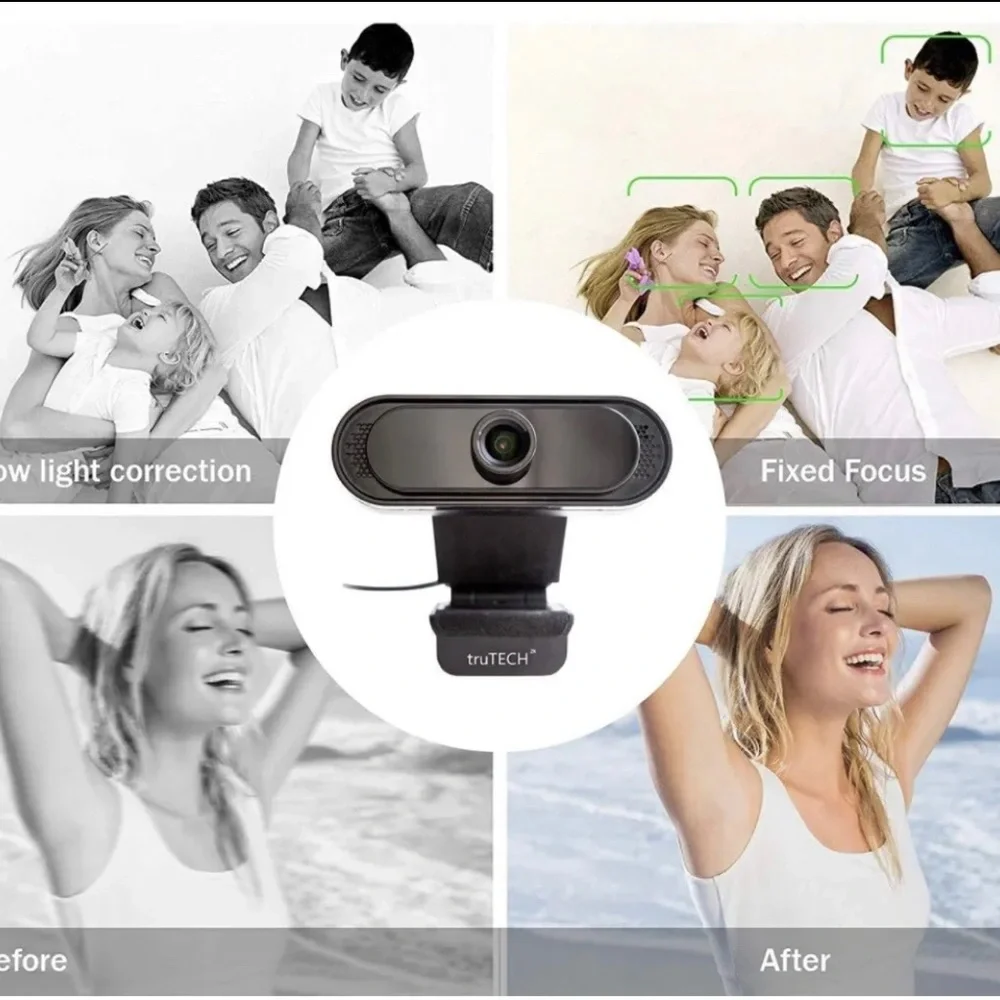 Webcam with Microphone 2K HD truTECH MX-PRO 1 Camera. A Great Cam for Your Desk